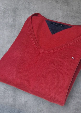 Pull Tommy Hilfiger col V rouge M, marca: Tommy Hilfiger, estado: Muy bueno, tamaño: M, 15,00 €, 16,45 € Protección al comprador incluida