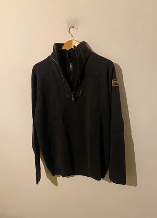 pull à col montant homme col doublé L 50% laine gris noir, marca: Vintage Dressing, estado: Muy bueno, tamaño: L, 20,00 €, 21,70 € Protección al comprador incluida