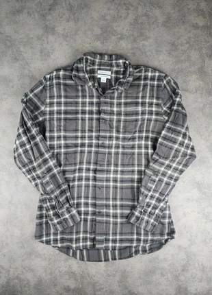 Chemise à carreaux en flanelle "Regular" Amazon - Gris foncé et gris - Taille M, marca: Amazon, estado: Muito bom, tamanho: M, €10.00, €11.20 inclui Proteção do Comprador