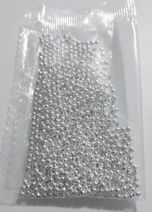 Lot de 1000 perles en métal argent de 2 mm, merk: Fashion Jewelry, staat: Heel goed, € 3,99, € 4,89 inclusief Kopersbescherming