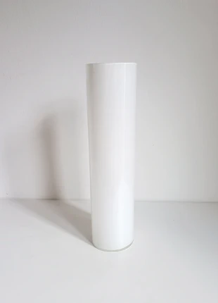 Vintage hoge cylindervaas van wit glas, merk: Vintage Dressing, staat: Heel goed, € 8,00, € 9,10 inclusief Kopersbescherming