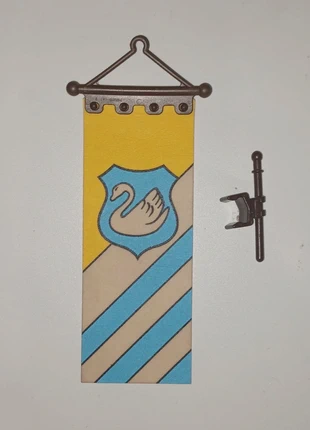 Playmobil médiéval fanion du cygne, brand: Playmobil, condition: Good, size: One size, €2.00, €2.80 includes Buyer Protection