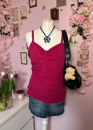 Y2K pink bow style cami, brand: Mystify, condition: Very good, size: L / 40 / 12, €11.00, €12.25 includes Buyer Protection