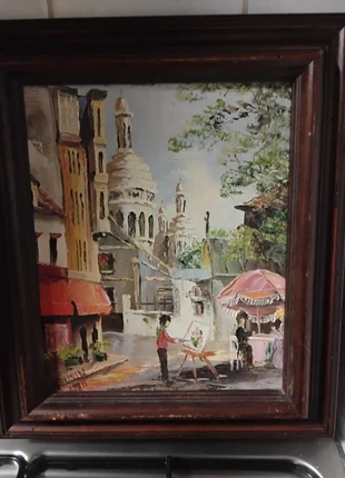 Schilderij Parijs Sacré-Cœur, merk: geen, staat: Heel goed, € 15,00, € 16,45 inclusief Kopersbescherming