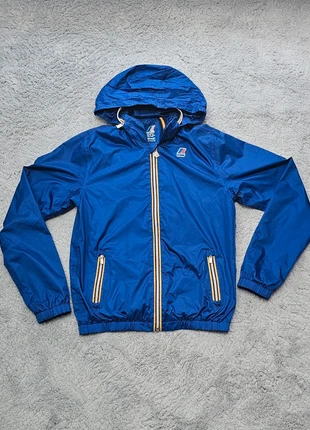 K-way imperméable bleu, modèle Philippe Jersey, taille M, capuche rétractable, marque: K-Way, état: Très bon état, taille: M, 69,00 €, 73,15 € Protection acheteurs incluse