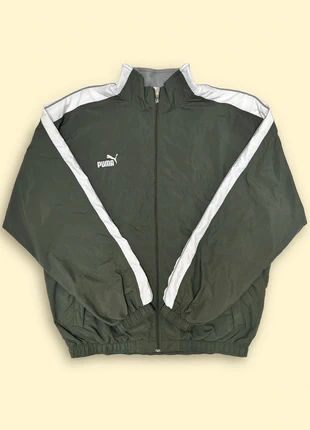 Veste coupe-vent Puma vintage vert kaki blanc - Taille XL, marque: Puma, état: Très bon état, taille: XL, 34,90 €, 37,35 € Protection acheteurs incluse