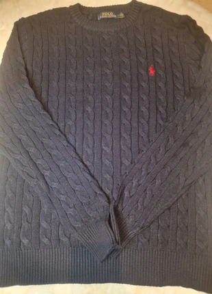 Pull torsadé Ralph Lauren taille L homme bleu foncé, brand: Ralph Lauren, condition: Very good, size: L, €69.99, €74.19 includes Buyer Protection