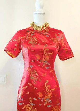 JianCheng - Magnifique robe chic, design asiatique - Taille S, marque: jiancheng, état: Très bon état, taille: S / 36 / 8, 27,50 €, 29,58 € Protection acheteurs (Pro) incluse