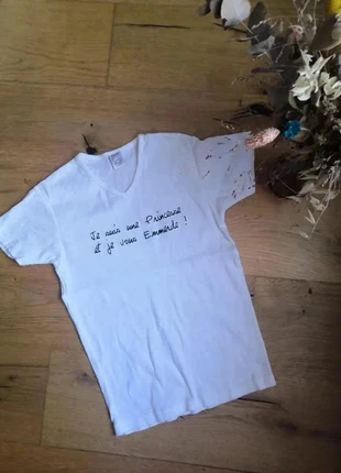 T-shirt à message – Vintage – Taille 1 (S / 36) Très bon état, brand: Vintage, condition: Very good, size: S / 36 / 8, €18.00, €19.60 includes Buyer Protection