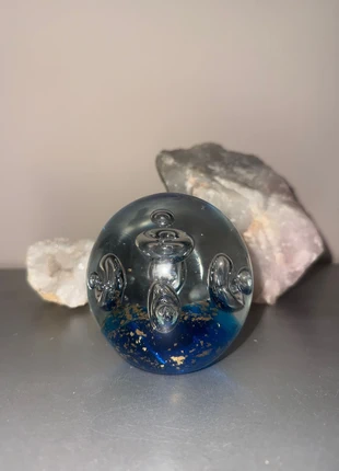 Paperpress blauw/bladgoud, merk: Vintage, staat: Heel goed, € 6,00, € 7,00 inclusief Kopersbescherming