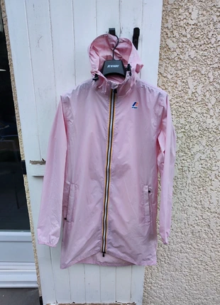 Veste longue parka imperméable K-way le vrai Eiffel 3.0 rose taille S mixte, brand: K-Way, condizioni: Ottime, taglia: S / IT 40 / EU 36, €105.00, €110.95 include la Protezione acquisti