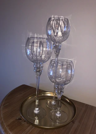 Lot de 3 photophores en verre, condition: New without tags, €10.00, €11.20 includes Buyer Protection
