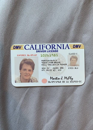 Back To The Future Driving License, brand: Back to the Future, condition: New without tags, £6.00, £7.00 includes Buyer Protection