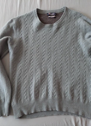 Merino Kasjmier turquoise-gray Trui Sweater cashmere, marque: Peckott, état: Très bon état, taille: M / 38 / 10, 25,00 €, 26,95 € Protection acheteurs incluse