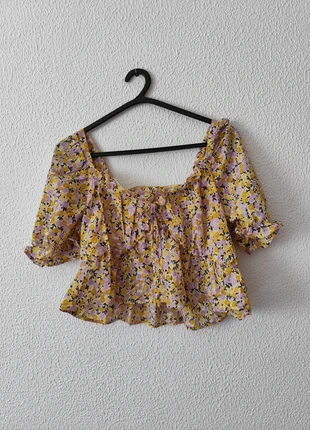 Top com padrão floral 💛 Tamanho único, marque: Local, état: Bon état, taille: Taille unique, 4,00 €, 4,90 € Protection acheteurs incluse