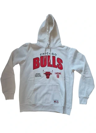 Sweat à Capuche homme Chicago Bulls NBA couleur blanc rouge et noir taille L, brand: NBA, condizioni: Buone, taglia: L, €13.50, €14.88 include la Protezione acquisti Pro