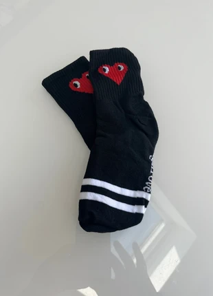 Chaussettes coeur rouge et noire femme, estado: Muy bueno, tamaño: Talla única, 3,00 €, 3,85 € Protección al comprador incluida