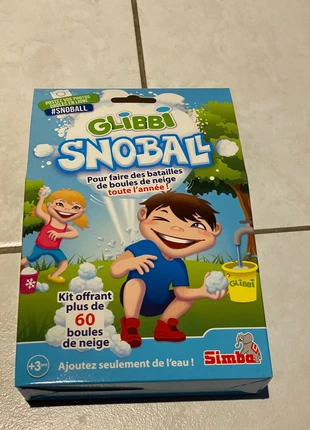 Glibbi Snoball - Jeu d'Extérieur - Boules de Neige, 4 sachets de 20 g Blanc, merk: Simba, staat: Nieuw met prijskaartje, maat: Universeel, € 2,15, € 2,96 inclusief Kopersbescherming