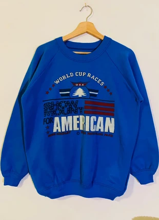 Sudadera Vintage World Cup America M 90s, merk: Vintage Dressing, staat: Heel goed, maat: M, € 25,00, € 26,95 inclusief Kopersbescherming