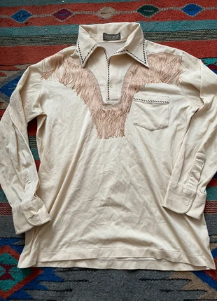 70’s up-cycled western fringe shirt, brand: Vintage Dressing, condition: Good, size: M / 10, £12.00, £13.30 includes Buyer Protection