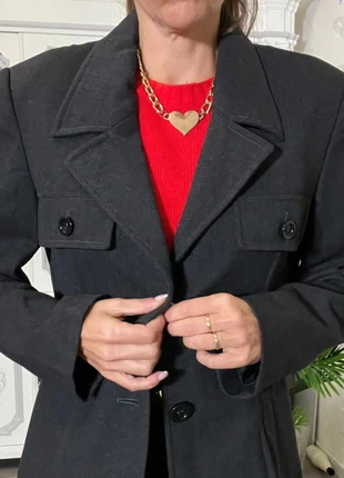 Blazer in lana – Made in Italy, Grigio Antracite, Les Copains, brand: Les Copains, condizioni: Ottime, taglia: M / IT 42 / EU 38, €42.00, €44.80 include la Protezione acquisti