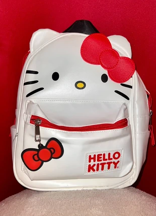 🐱 Sac à Dos blanc Hello Kitty 100 % cuir végan backpack cartable école sac fourre tout enfant adulte, brand: Hello Kitty, condition: New without tags, €35.00, €37.45 includes Buyer Protection