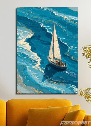 Poster métallique 30cm x 42cm Mer Bateau + aimant mural fourni., marque: Inconnu, état: Très bon état, 26,50 €, 28,53 € Protection acheteurs (Pro) incluse