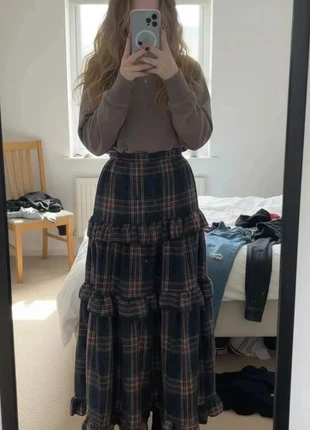 jupe longue à carreaux tartan et volants étagés #106, brand: Bibliothèque Écossaise, condition: Very good, size: M / 38 / 10, €52.99, €56.34 includes Buyer Protection