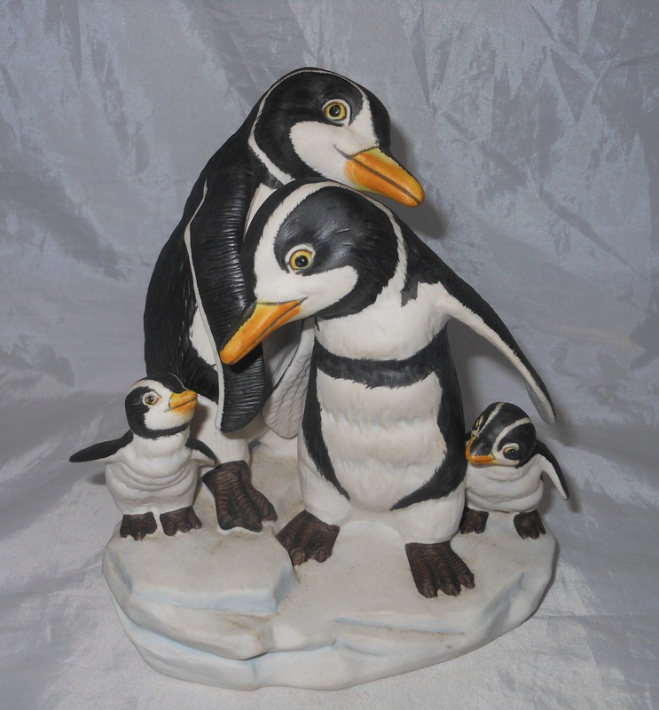 Porcelaine / manchots pingouins/The Franklin Mint
