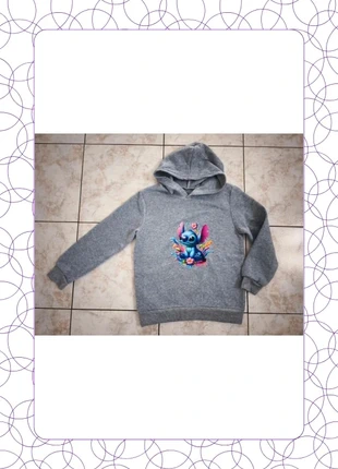 Sweat à capuche gris manches longues Stitch couleur 8 ans neuf, condition: New without tags, size: 8 years / 128 cm, €15.00, €16.45 includes Buyer Protection Pro