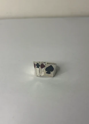 Bague chrome carte de jeux, marque: CHROME, état: Neuf sans étiquette, taille: Ajustable, 5,00 €, 5,95 € Protection acheteurs incluse