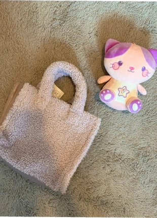 Plüsch Tasche Rosa – Kuscheltasche mit Henkel & Schulterriemen, staat: Nieuw met prijskaartje, € 15,00, € 16,45 inclusief Kopersbescherming