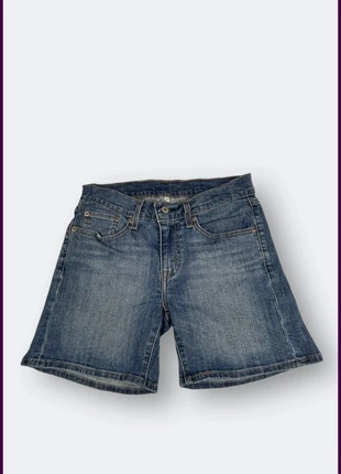 Bermuda en jean bleu délavé taille 36 femme, marque: Levi's, état: Très bon état, taille: S / 36 / 8, 12,00 €, 13,30 € Protection acheteurs (Pro) incluse