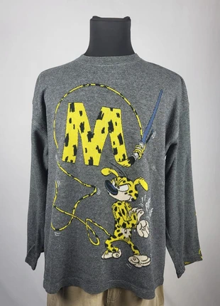 Pull vintage Marsupilami 1997 Studio Aventures gris anthracite motif brodé jaune rétro rare, marca: Marsupilami, estado: Muito bom, tamanho: M, €85.00, €89.95 inclui Proteção do Comprador Pro