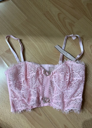 brand new VS pink lace lingerie top, brand: Victoria's Secret, condition: New with tags, £25.00, £26.95 includes Buyer Protection