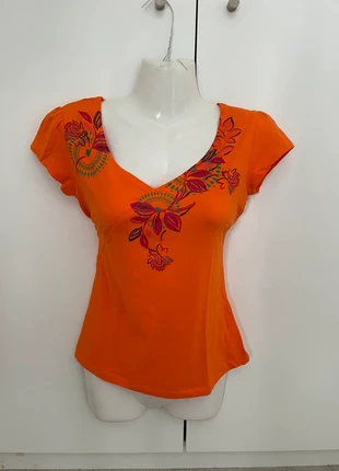Y2K orange top/cami Size S, marca: y2k, estado: Muito bom, tamanho: S / 36 / 8, €12.00, €13.30 inclui Proteção do Comprador