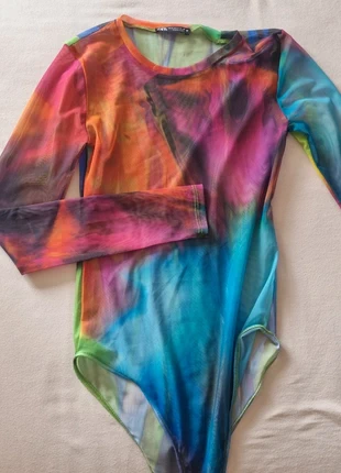 Sheer Multicolor Bodysuit - ZARA | Size S, merk: Zara, staat: Heel goed, maat: S / 36 / 8, € 9,99, € 11,19 inclusief Kopersbescherming