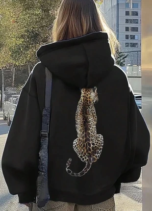Sweat à capuche imprimé léopard tendance, brand: Tendance, condizioni: Ottime, taglia: S / IT 40 / EU 36, €35.00, €37.45 include la Protezione acquisti Pro