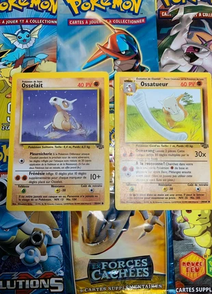 lot de 2 carte pokémon osselait 50/64/ossatueur 39/54 jungle/francais wizards, brand: Pokémon, condition: Good, €5.00, €5.95 includes Buyer Protection