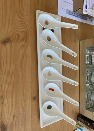 Plateau avec cuillère apéritif, marque: partytime, état: Très bon état, 9,00 €, 10,15 € Protection acheteurs incluse