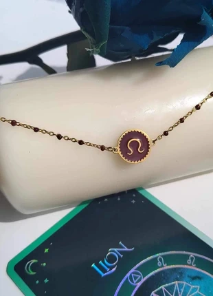 Bracelet Doré Signe Astrologique Lion, estado: Muy bueno, 7,60 €, 8,68 € Protección al comprador Pro incluida