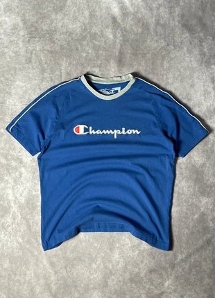 Camiseta Champion original azul marino talla M – Athletic Apparel, marca: Champion, estado: Muito bom, tamanho: M, €10.00, €11.20 inclui Proteção do Comprador
