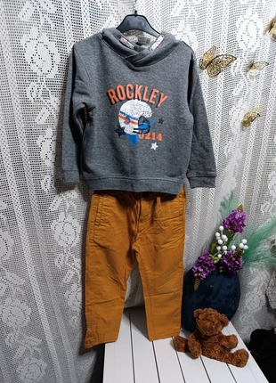 👶🏻 Sweat Zippy Cinza Calças Lefties Mostarda Tamanho 4 Anos Em Óptimo Estado, marque: Lefties, état: Très bon état, taille: 4 ans / 104 cm, 6,00 €, 7,00 € Protection acheteurs incluse