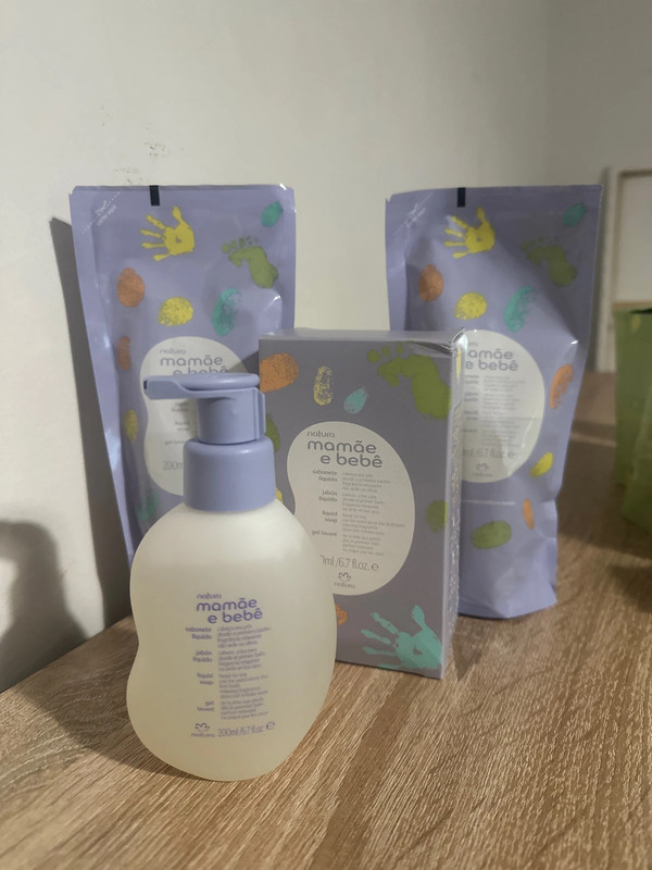 Kit 3un Sabonete Líquido Lavanda Mamãe Bebe