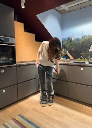 Vintage Stacked Flared Jeans Y2k, merk: Sonstiges, staat: Heel goed, maat: M, € 25,00, € 26,95 inclusief Kopersbescherming