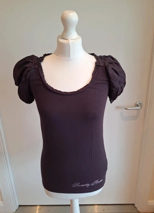 Pepe Jeans Purple Puff Sleeve Fitted Top – Size Small, brand: Pepe Jeans, condition: Very good, size: S / UK 8-10, £3.49, £4.36 includes Buyer Protection