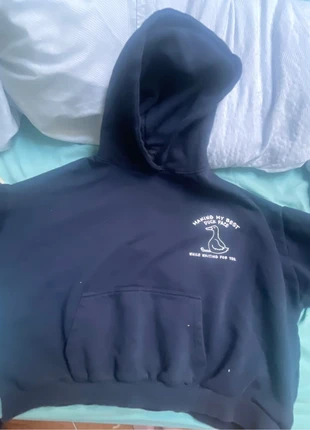 Cropped baggy hoodie, brand: Pull & Bear, condition: New without tags, size: S / 36 / 8, €4.00, €4.90 includes Buyer Protection