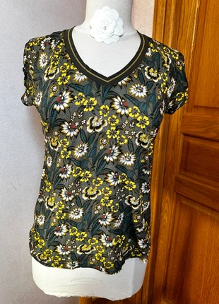 T-shirt estival fleuri One Step, marca: One step, estado: Muito bom, tamanho: M / 38 / 10, €5.00, €5.95 inclui Proteção do Comprador