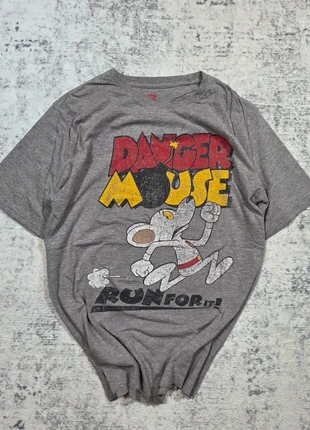 👕 T-shirt Vintage Danger Mouse Cartoon Gris XL, merk: JMJ Company, staat: Heel goed, maat: L, € 29,99, € 32,19 inclusief Kopersbescherming Pro