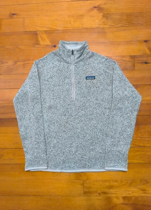 Polaire Femme - Half Zip / 1/4 Zip - Patagonia - Gris - Taille M, merk: Patagonia, staat: Heel goed, maat: M / 38 / 10, € 39,99, € 42,69 inclusief Kopersbescherming